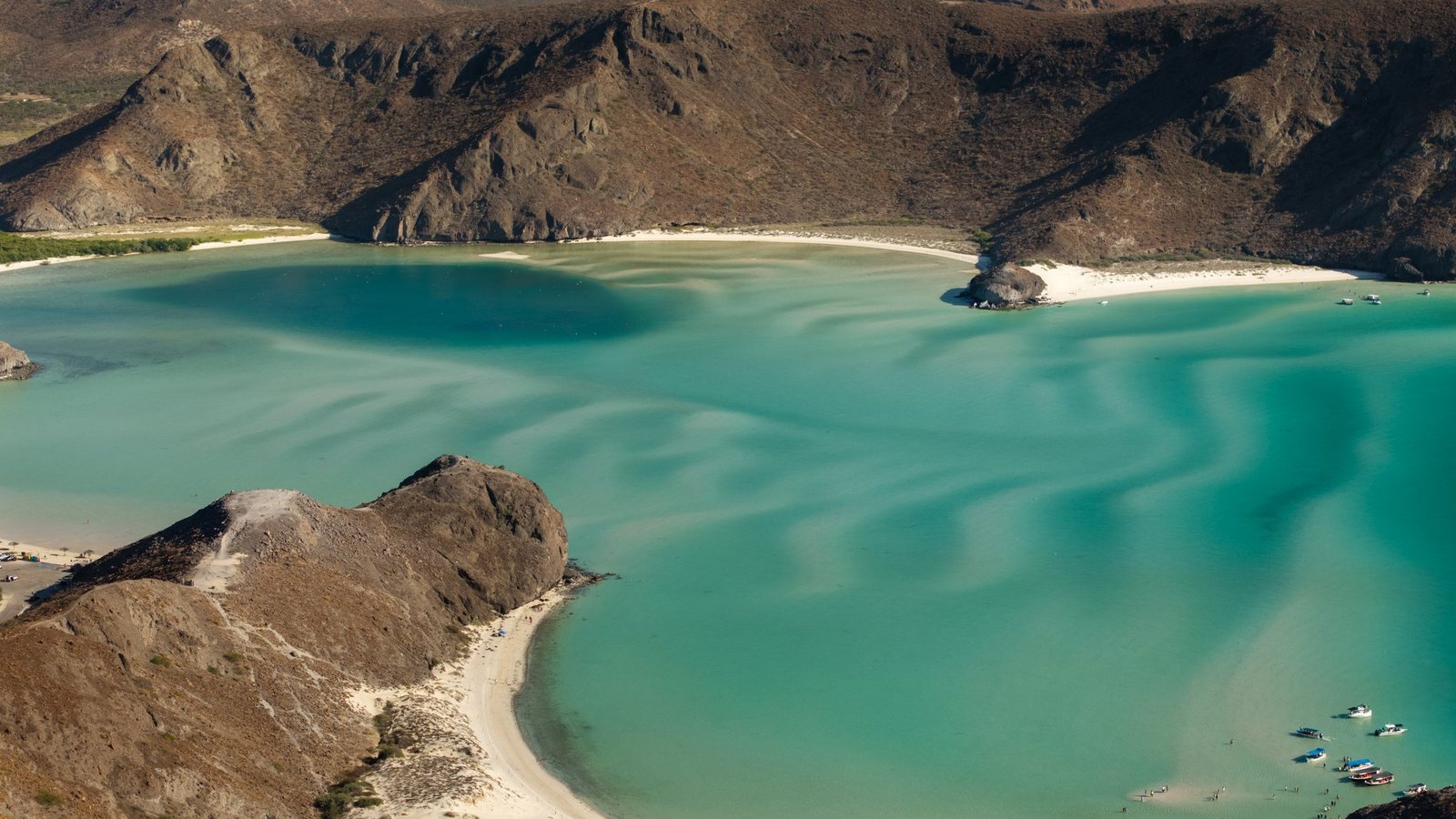 Aerial view of Balandra beach
