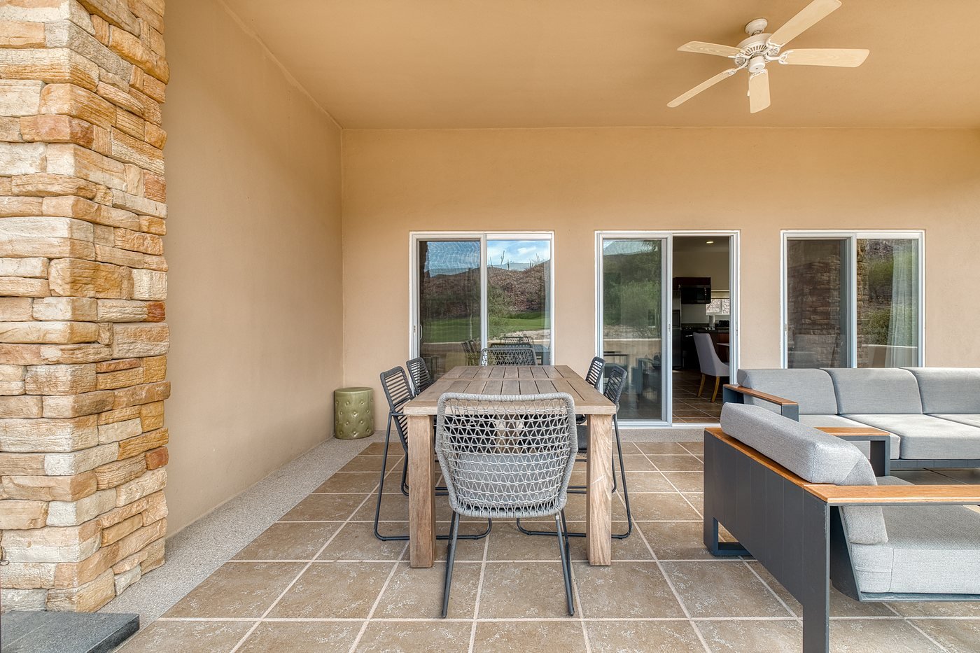 Covered terrace
