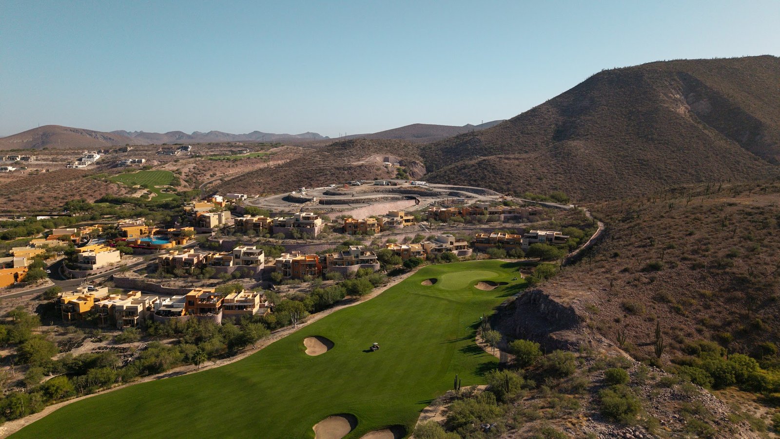 Aerial view of the golf course